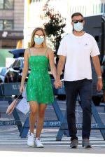 Pregnant JENNIFER LAWRENCE and Cooke Maroney Out and About in New York 9/05/2020