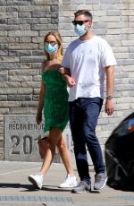 Pregnant JENNIFER LAWRENCE and Cooke Maroney Out and About in New York 9/05/2020