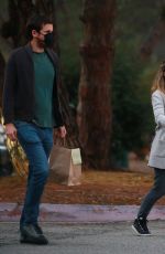 Pregnant RACHEL MCADAMS at a Park in Los Angeles 09/23/2020