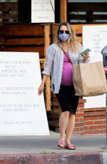 Pregnant RACHEL MCADAMS Out for Takeout Food in Los Angeles 09/17/2020
