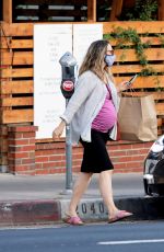 Pregnant RACHEL MCADAMS Out for Takeout Food in Los Angeles 09/17/2020