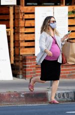 Pregnant RACHEL MCADAMS Out for Takeout Food in Los Angeles 09/17/2020