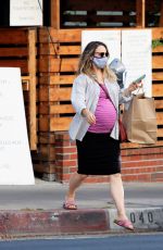 Pregnant RACHEL MCADAMS Out for Takeout Food in Los Angeles 09/17/2020