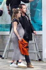 Pregnant SOPHIE COOKSON and Stephen Campbell Moore Out in London 08/26/2020