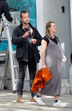 Pregnant SOPHIE COOKSON and Stephen Campbell Moore Out in London 08/26/2020