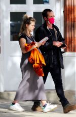 Pregnant SOPHIE COOKSON and Stephen Campbell Moore Out in London 08/26/2020