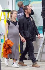 Pregnant SOPHIE COOKSON and Stephen Campbell Moore Out in London 08/26/2020