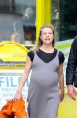 Pregnant SOPHIE COOKSON and Stephen Campbell Moore Out in London 08/26/2020