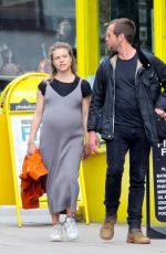 Pregnant SOPHIE COOKSON and Stephen Campbell Moore Out in London 08/26/2020