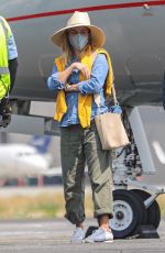 REESE WITHERSPOON Boarding a Private Jet in Van Nuys 09/09/2020