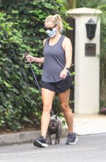 REESE WITHERSPOON Out with her Dog in Brentwood 09/08/2020