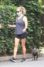 REESE WITHERSPOON Out with her Dog in Brentwood 09/08/2020