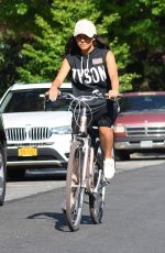 ROXANNE PALLETT Out Riding a Bike in New York 09/28/2020