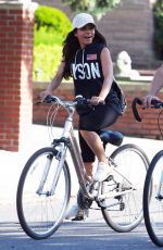 ROXANNE PALLETT Out Riding a Bike in New York 09/28/2020