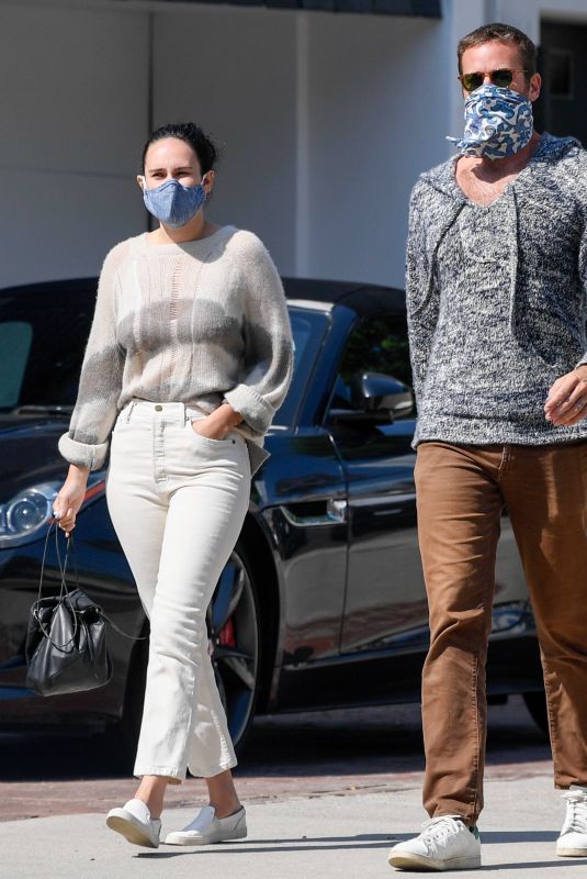 RUMER WILLIS and Armie Hammer Out in Los Angeles 09/02/2020