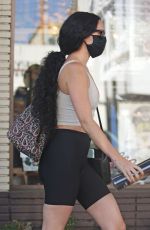 RUMER WILLIS with Her Dog at Hair by Violet in Beverly Hills 09/24/2020