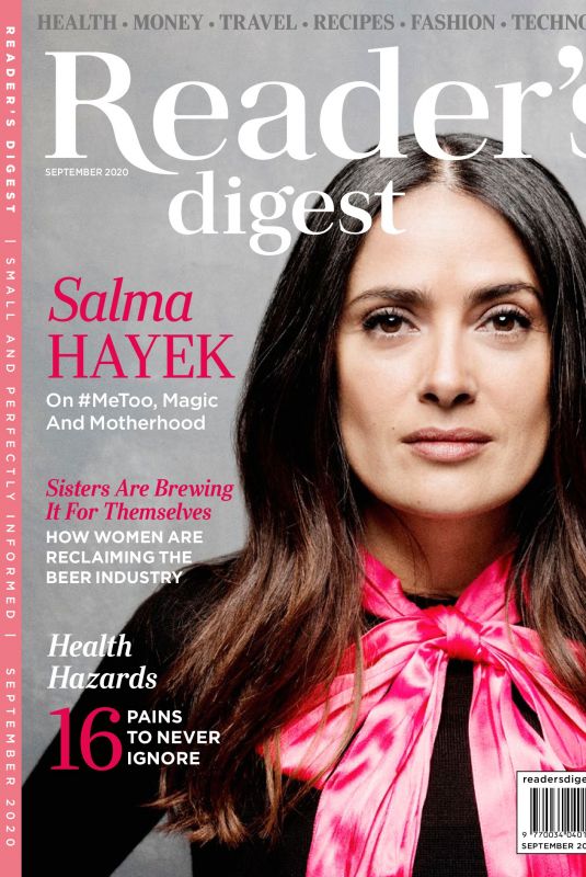SALMA HAYEK in Readers Digest Magazine, UK September 2020
