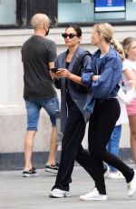 SHANINA SHAIK and NADINE LEOPOLD Out in London 08/24/2020