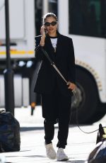 SHANINA SHAIK Out with her Dog in London 09/14/2020