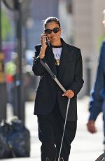 SHANINA SHAIK Out with her Dog in London 09/14/2020