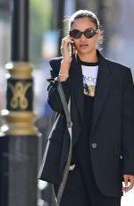 SHANINA SHAIK Out with her Dog in London 09/14/2020