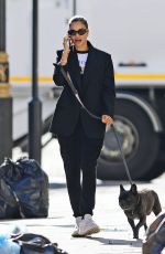SHANINA SHAIK Out with her Dog in London 09/14/2020