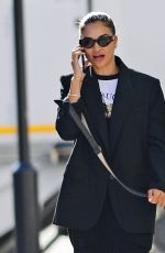 SHANINA SHAIK Out with her Dog in London 09/14/2020