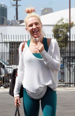 SHARNA BURGESS Arrives at DWTS Studio in Los Angeles 09/20/2020