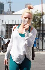 SHARNA BURGESS Arrives at DWTS Studio in Los Angeles 09/20/2020