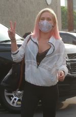 SHARNA BURGESS Arrives at DWTS Studios in Los Angeles 09/08/2020
