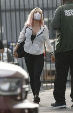 SHARNA BURGESS Arrives at DWTS Studios in Los Angeles 09/08/2020