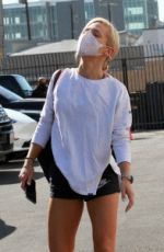 SHARNA BURGESS in Shorts at DWTS Rehersal in Los Angeles 09/29/2020
