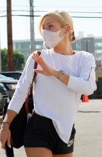 SHARNA BURGESS in Shorts at DWTS Rehersal in Los Angeles 09/29/2020