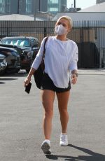 SHARNA BURGESS in Shorts at DWTS Rehersal in Los Angeles 09/29/2020