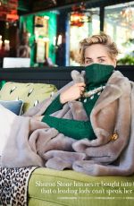 SHARON STONE in Town & Country Magazine, October 2020