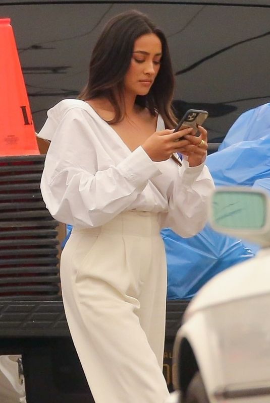 SHAY MITCHELL at a Set of Revlon Commercial in Los Angeles 09/10/2020