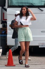 SHAY MITCHELL on the Set of Revlon Commercial in Los Angeles 09/09/2020