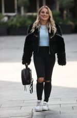 SIAN WELBY Arrives at Capital Breakfast Show in London 09/28/2020