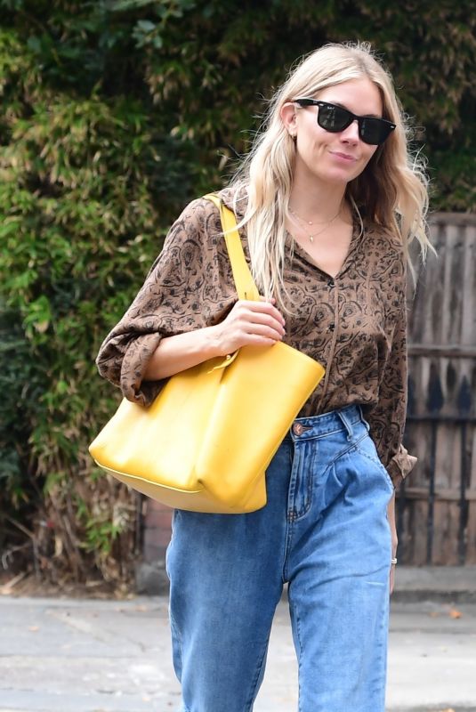 SIENNA MILLER Out and About in London 09/09/2020