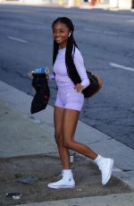 SKAI JACKSON Arrives at DWTS Studio in Los Angeles 09/03/2020