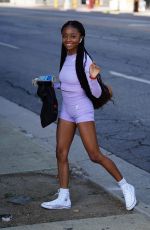 SKAI JACKSON Arrives at DWTS Studio in Los Angeles 09/03/2020