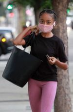 SKAI JACKSON Arrives at DWTS Studio in Los Angeles 09/25/2020