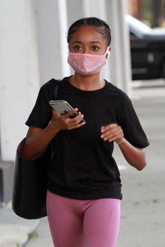 SKAI JACKSON Arrives at DWTS Studio in Los Angeles 09/25/2020