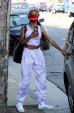 SKAI JACKSON Leaves DWTS Studio in Los Angeles 09/29/2020