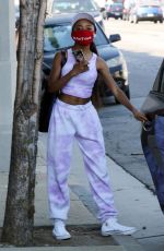 SKAI JACKSON Leaves DWTS Studio in Los Angeles 09/29/2020