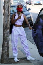 SKAI JACKSON Leaves DWTS Studio in Los Angeles 09/29/2020