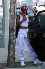 SKAI JACKSON Leaves DWTS Studio in Los Angeles 09/29/2020