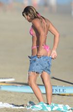 SOFIA RICHIE in a Pink Bikini at a Beach in Los Angeles 09/05/2020