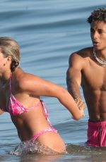 SOFIA RICHIE in a Pink Bikini at a Beach in Los Angeles 09/05/2020