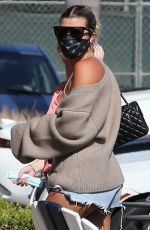 SOFIA RICHIE in Denim Shorts at Malibu Country Mart 09/01/2020